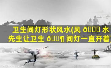 卫生间灯形状风水(风 🐝 水先生让卫生 🐶 间灯一直开着)
